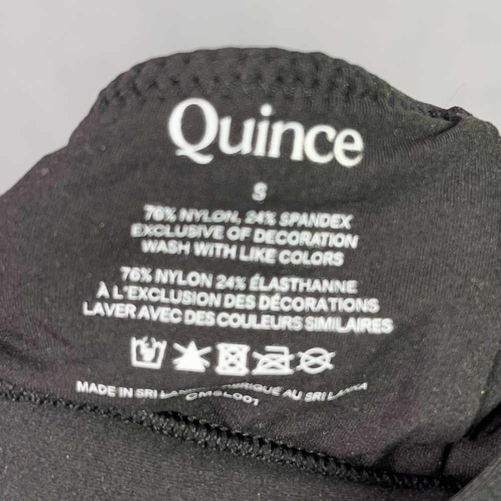 Quince Second Skin Crossover Bralette 2 Pack Black Womens Small NWOT Wireless - Picture 4 of 5